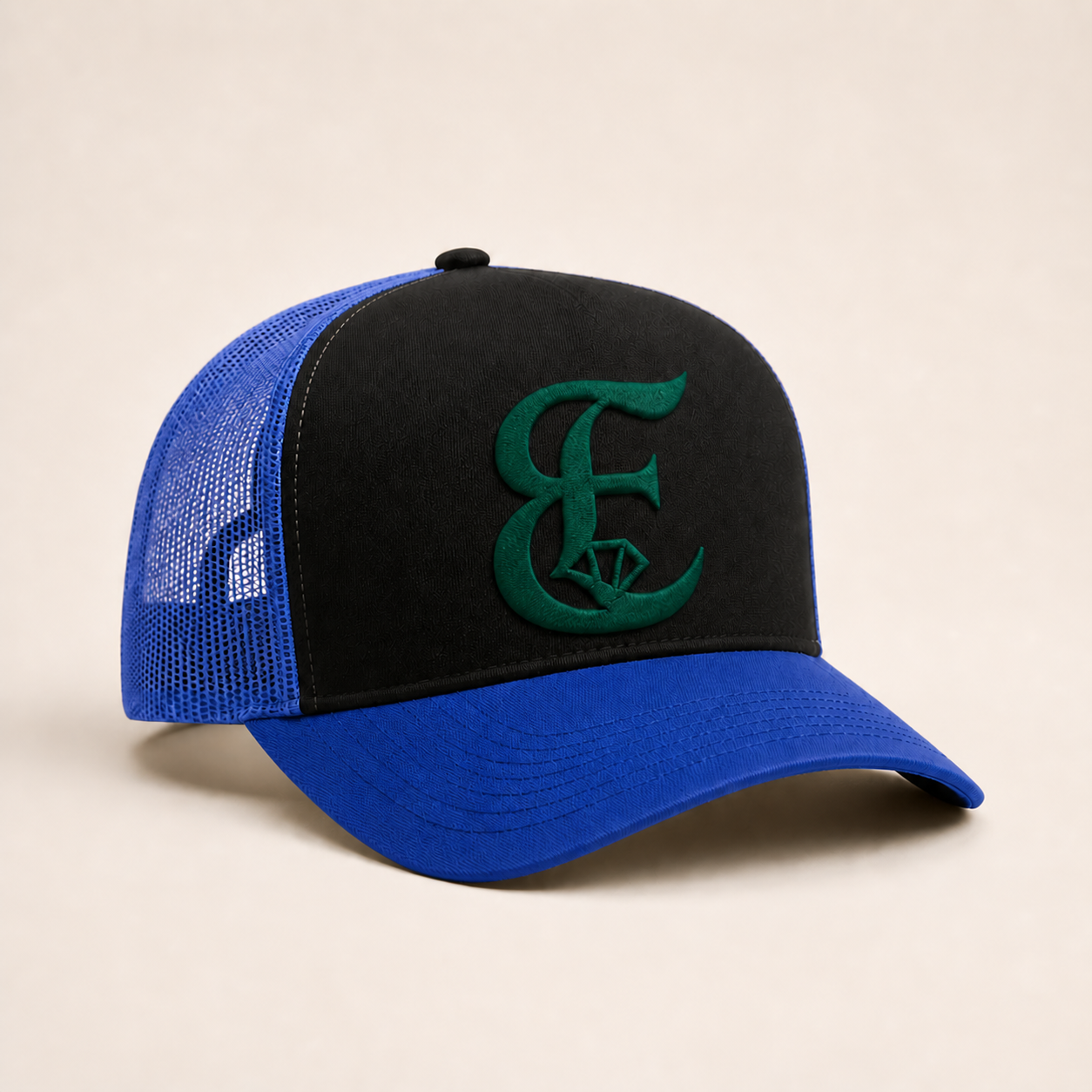 Bone Emerald - E Diamante Verde - Preto Azul