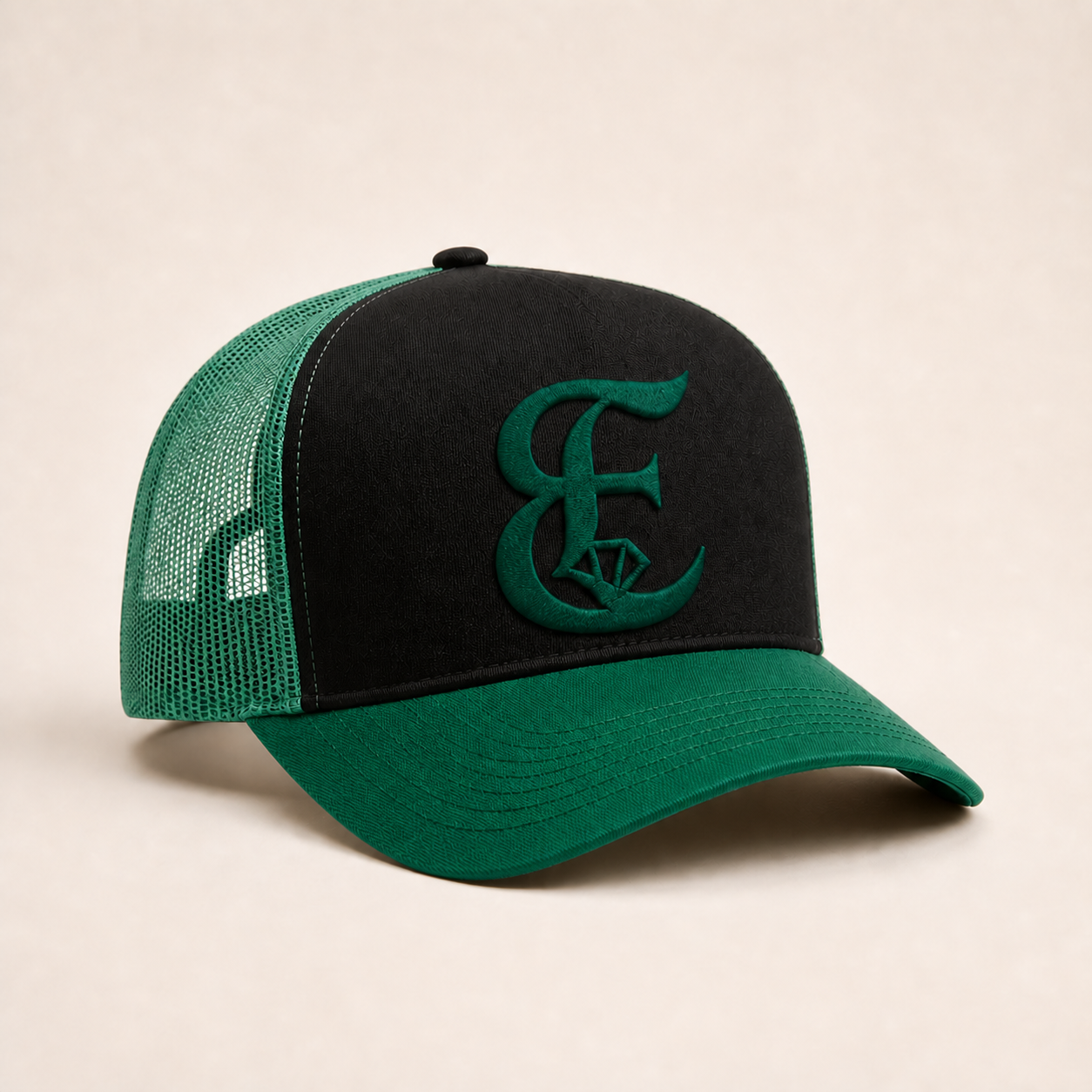 Bone Emerald - E Diamante Verde - Preto Verde