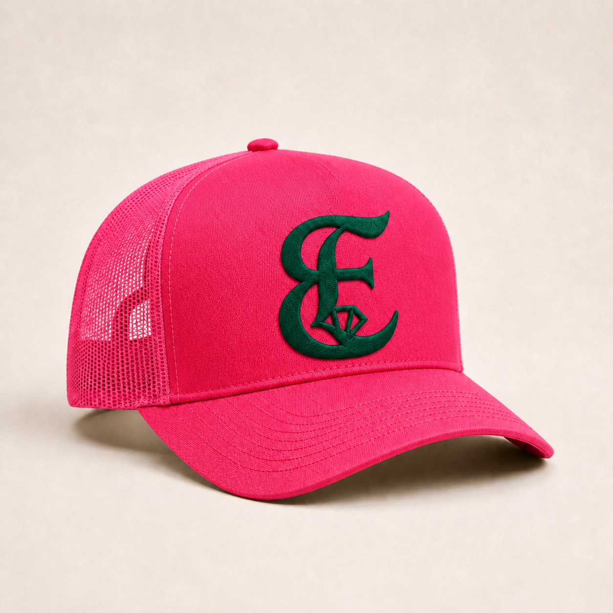 Bone Emerald - E Diamante Verde - Rosa Pink
