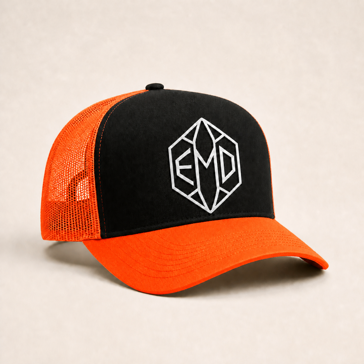 Bone Emerald - EMD Diamante Outline - Preto Laranja