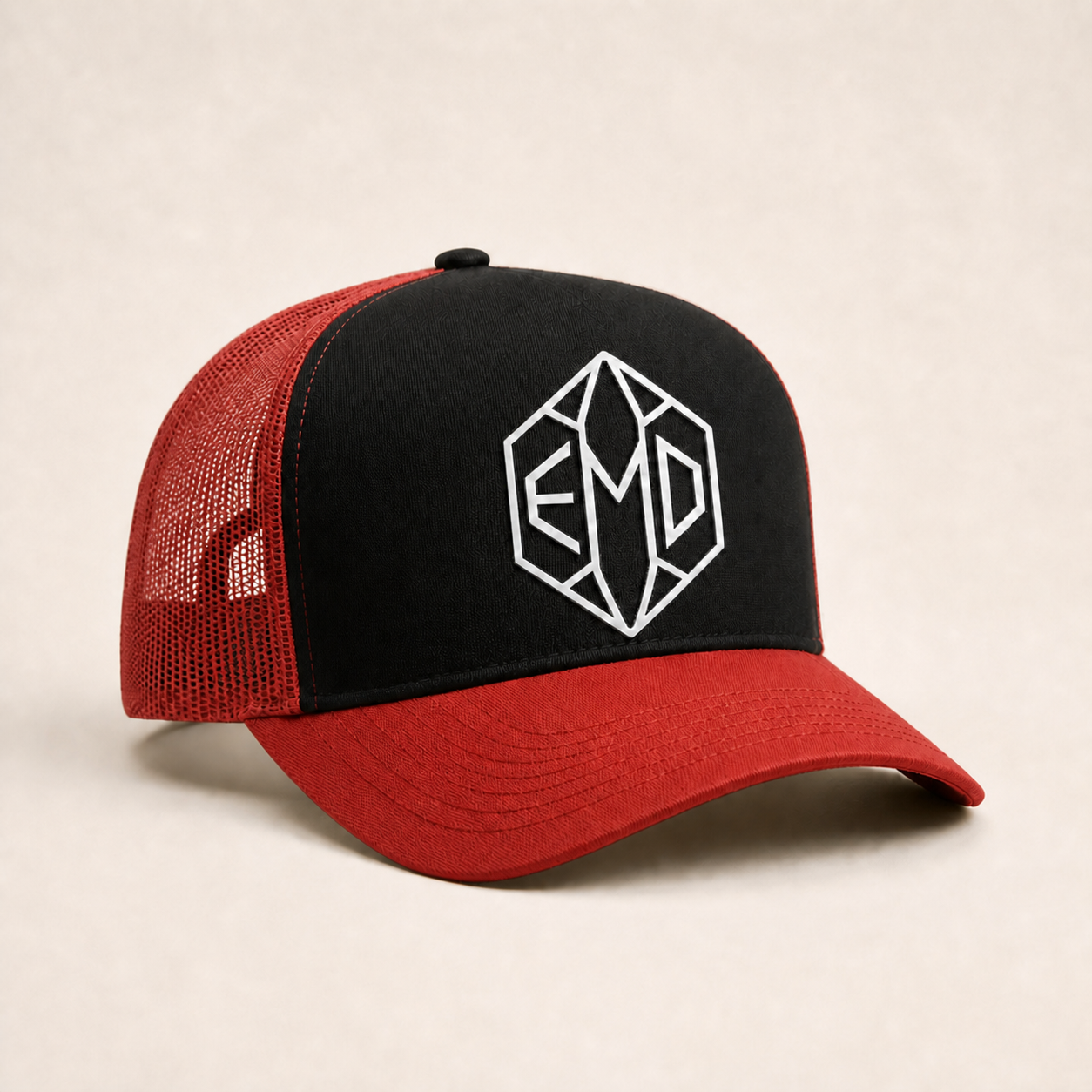 Bone Emerald - EMD Diamante Outline - Preto Vermelho 02