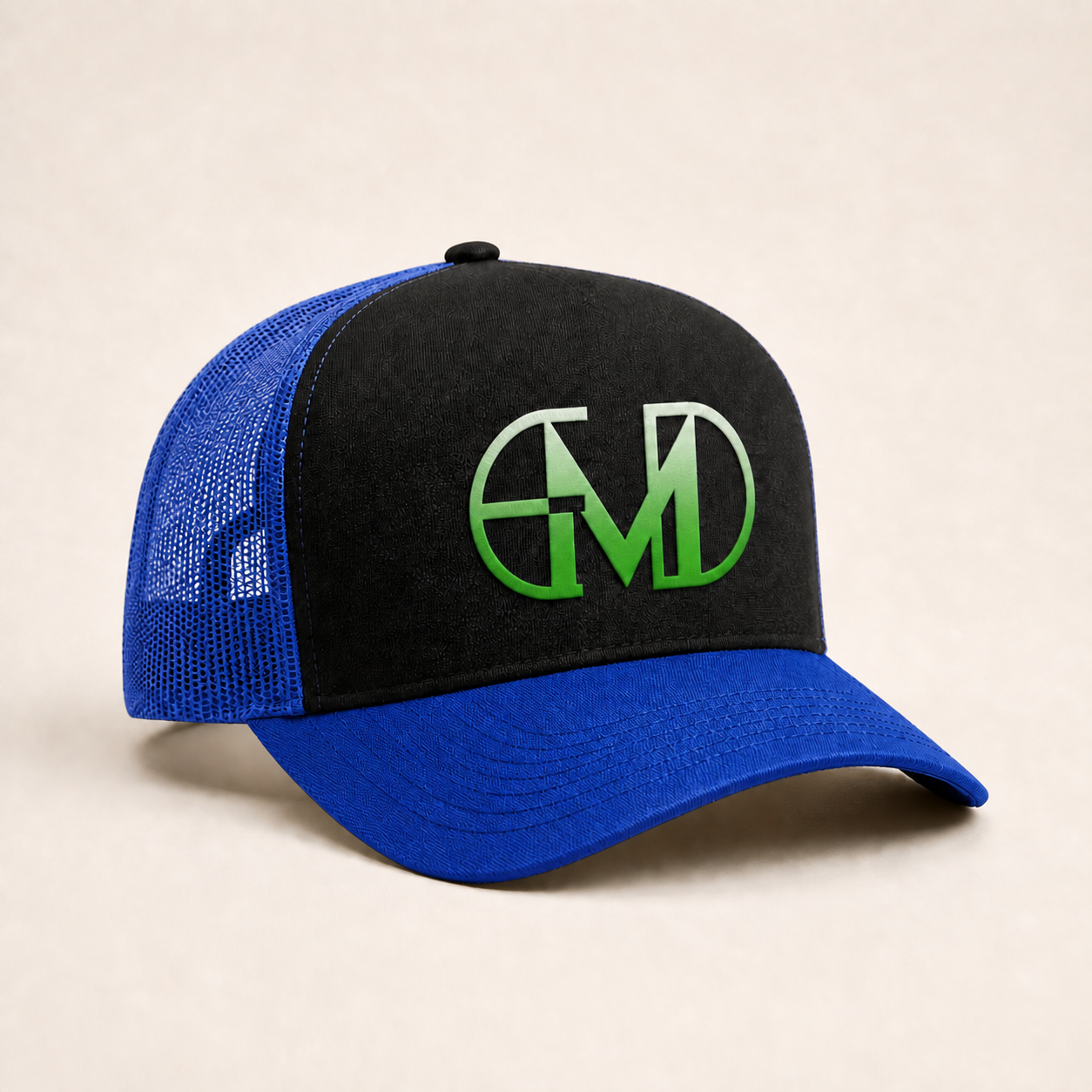 Bone Emerald - EMD Monograma Verde - Preto Azul