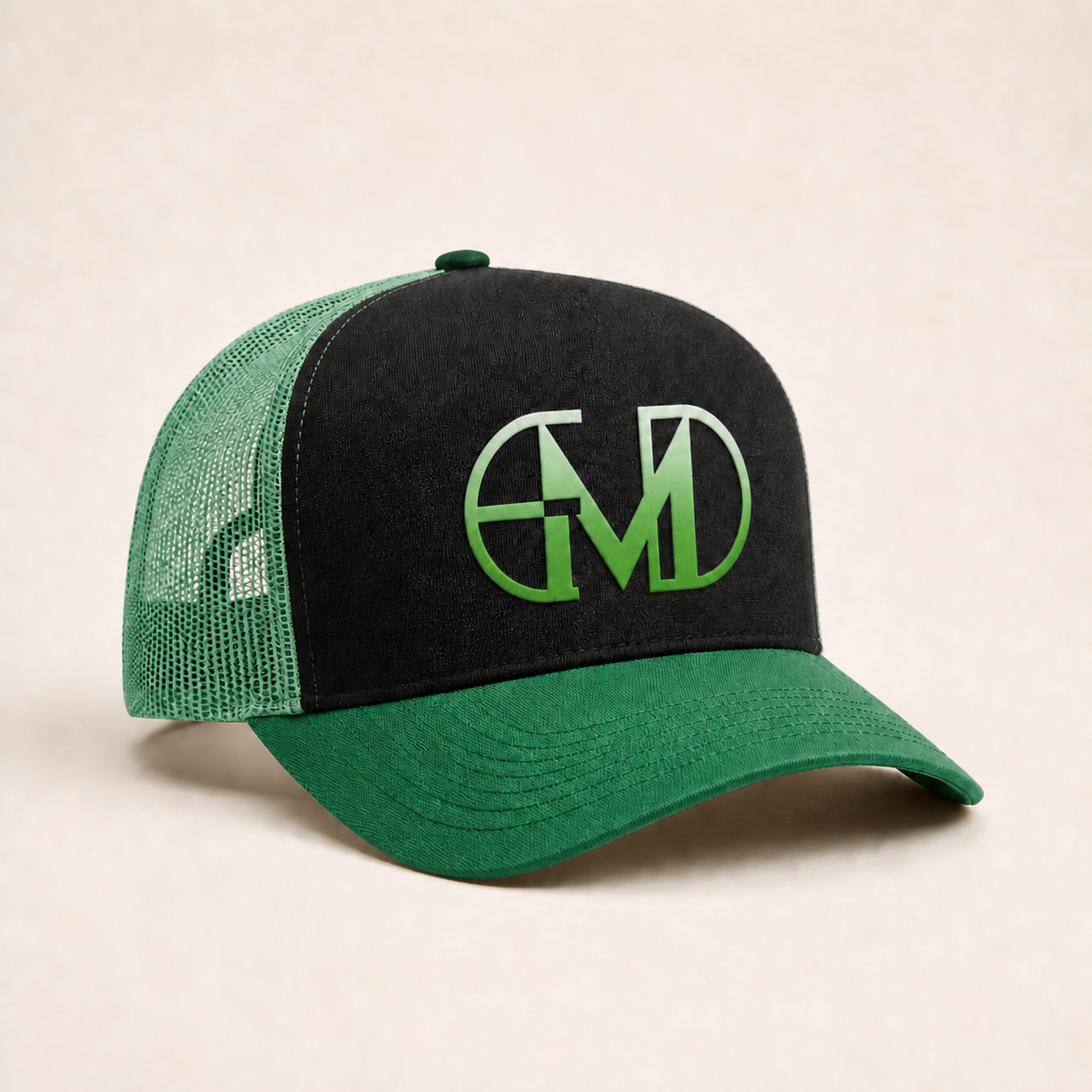 Bone Emerald - EMD Monograma Verde - Preto Verde