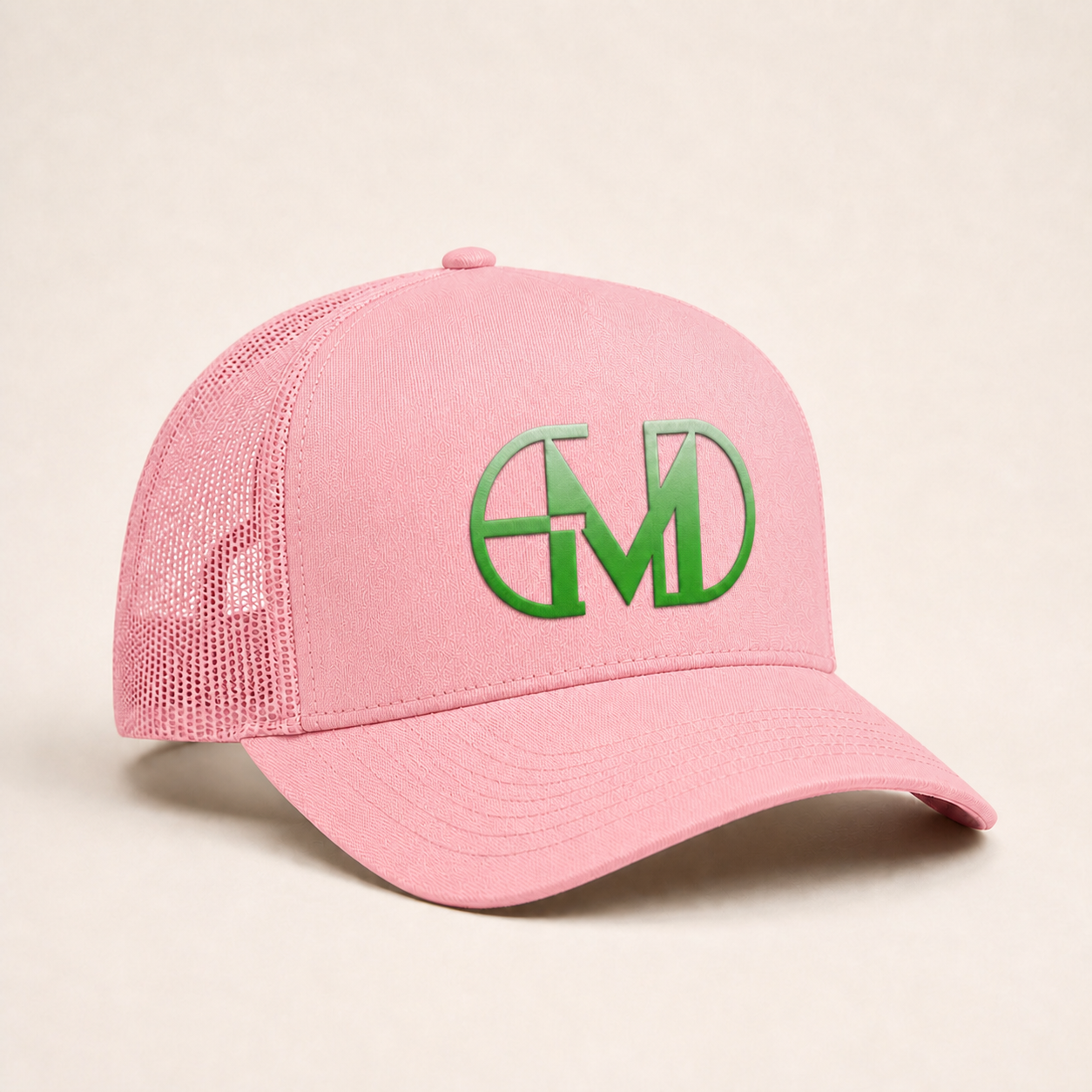 Bone Emerald - EMD Monograma Verde - Rosa Claro