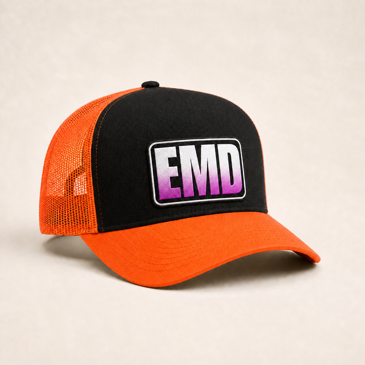 Bone Emerald - EMD Retangulo Gradiente - Preto Laranja