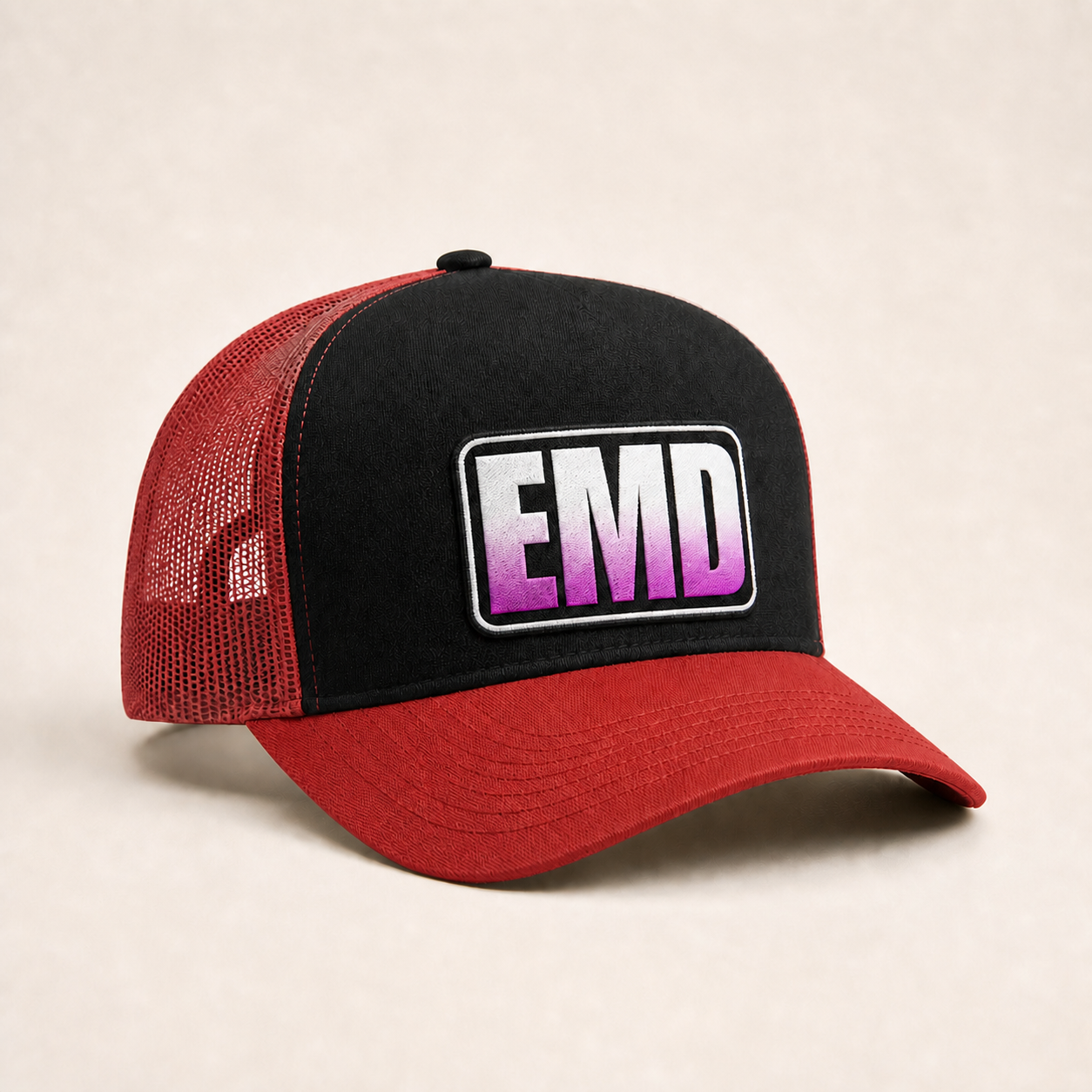 Bone Emerald - EMD Retangulo Gradiente - Preto Vermelho 02