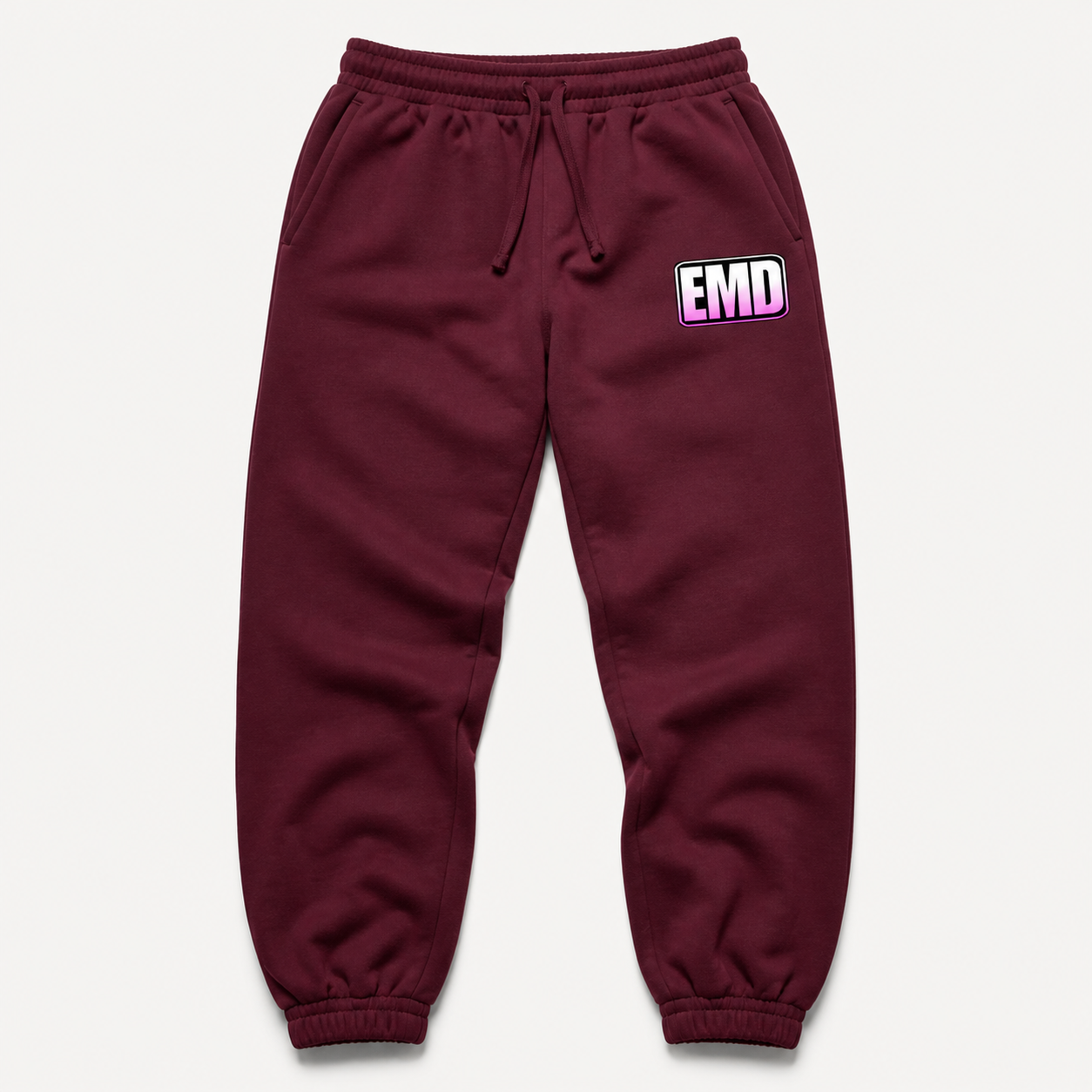 Calca Moletom Emerald - EMD Retangulo Gradiente - Vinho